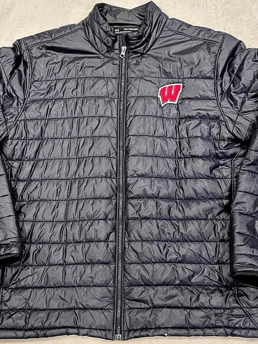Under Armour Wisconsin Badgers Puffer Jacket Black 2XL